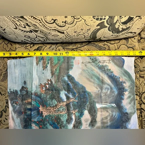 Original signed traditional Chinese Silk Painting. - Picture 7 of 9